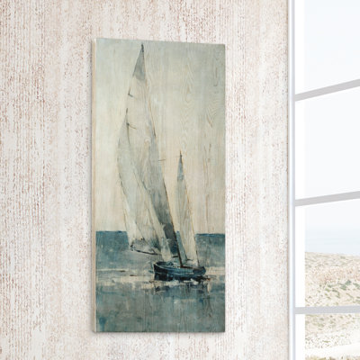 «Gray Seas I», reproduction d'impression sur bois