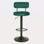 Ensemble de 2 tabourets de bar modernes, tabourets de bar rembourrés à hauteur de comptoir incurvée, tabourets de bar réglables de 24,5 po à 30,5 po, tabourets de comptoir pivotants pour la cuisine