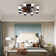 Ceiling Fan Light - Windmill-Shaped Flush Mount Ceiling Fan With Light With Remote Control And Timer