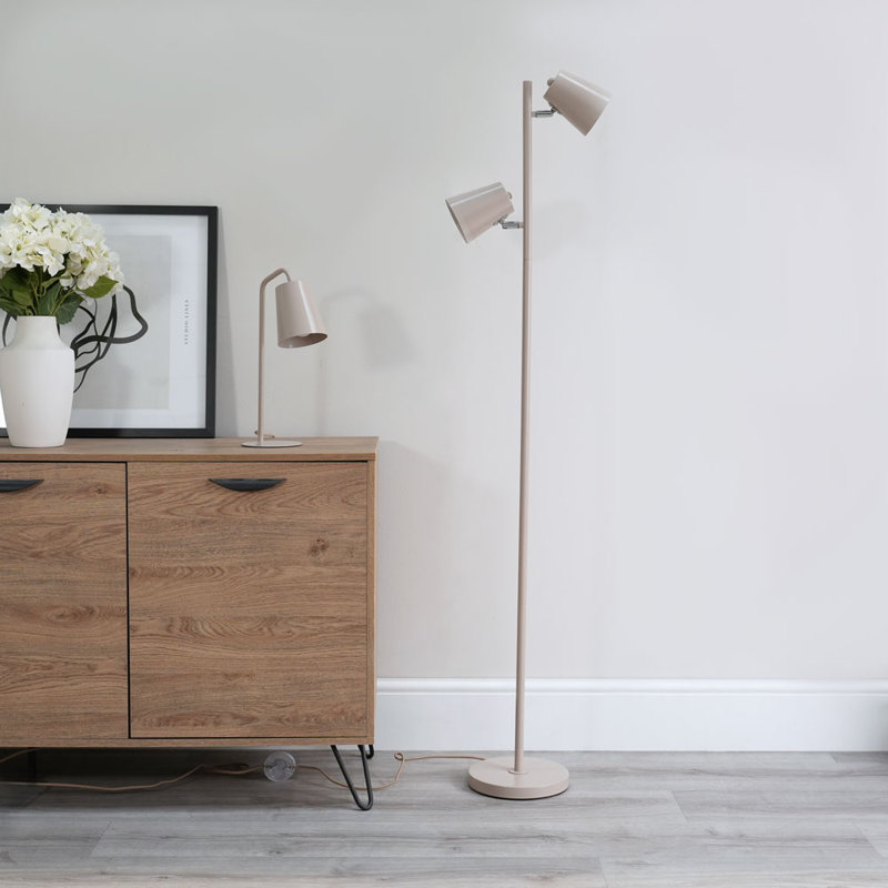 Reydan 152cm Traditional Floor Lamp, Natural, No