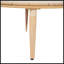 Table basse d'extérieur ronde en bois d'acacia