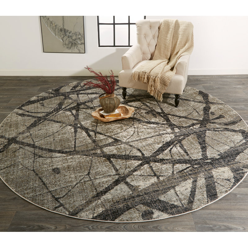 Tapis gris anthracite / gris Costigan, Rectangle 2 pi 2 po x 3 pi