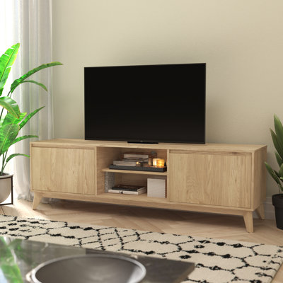 Amittai Engineered Wood TV Stand for TVs by Flash Furniture