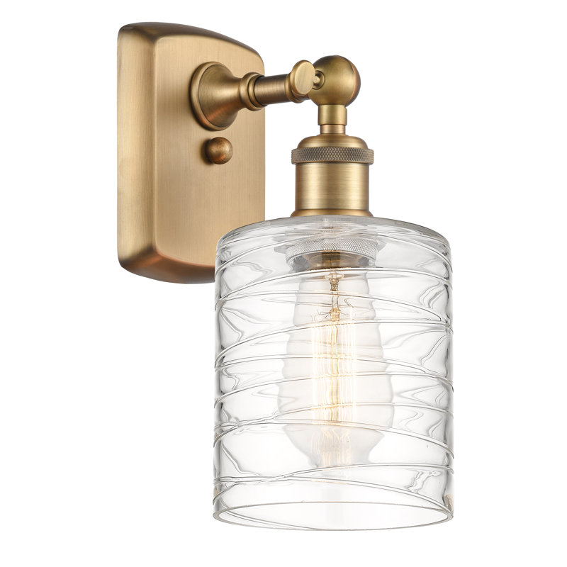 Shauna Armed Sconce, Brushed Brass