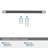 Esquire 10-1/16 inch (256mm) Center-to-Center Polished Nickel/Gunmetal Cabinet Pull-105703155-105704199