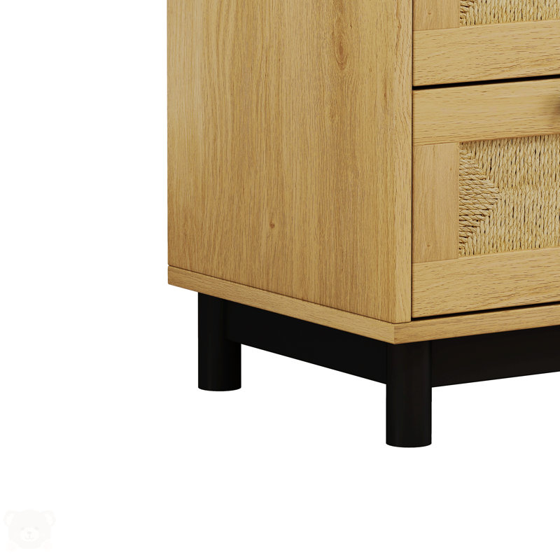 Armoire de rangement 3 tiroirs, Chêne