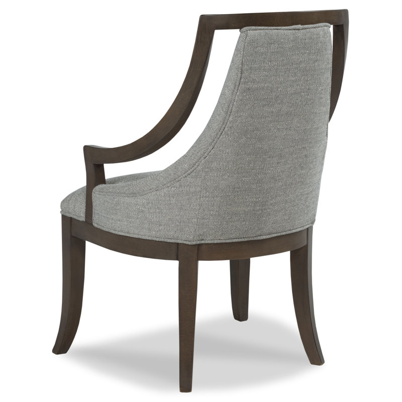 Fauteuil rembourré Palmer, 3152 Lin, Noyer
