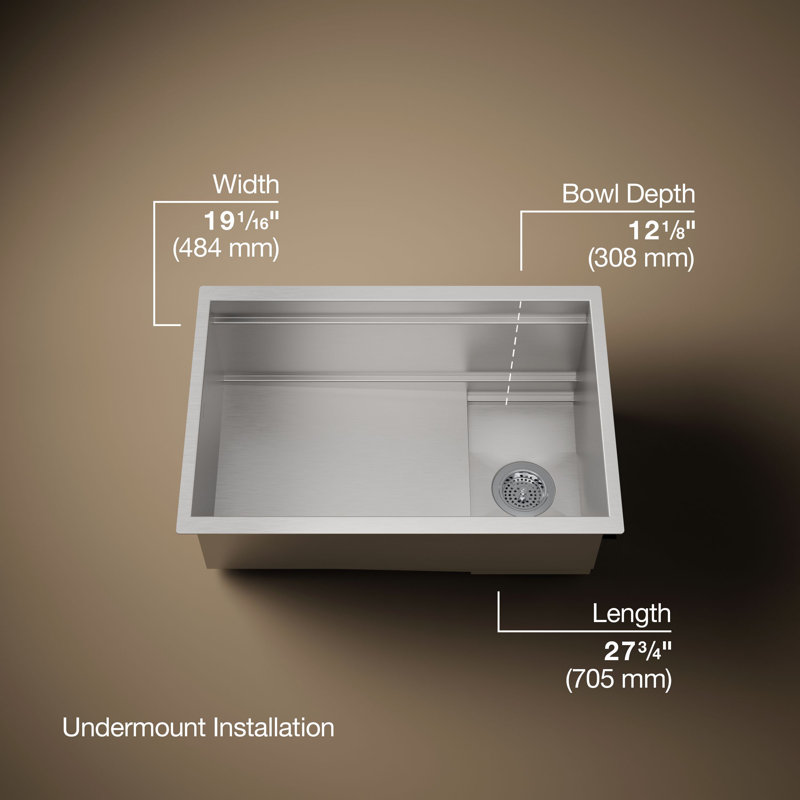 Synthos 27-3/4" Undermount Single-Bowl Kitchen Sink