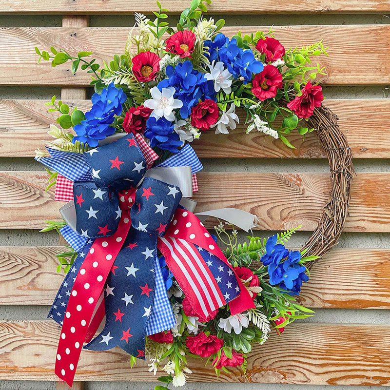 Décoration de fête de la couronne de la porte de la couronne de l'Independence