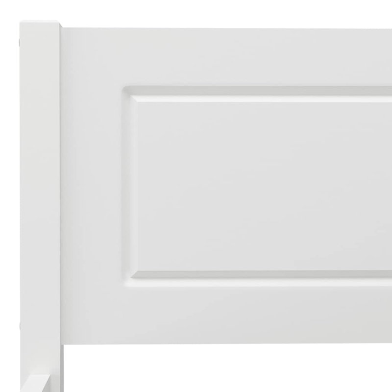 Graci Solid Wood Bed, Double (4'6), white
