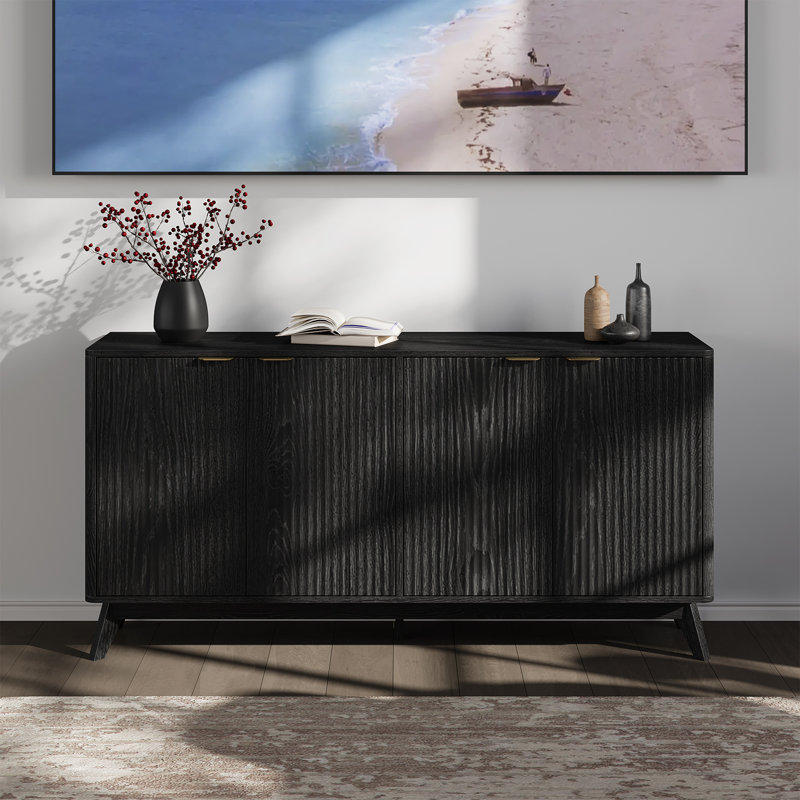 59.06" Wide Sideboard, Black