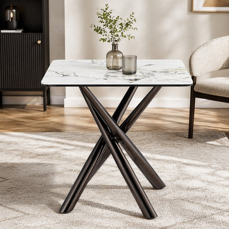 Table de bout Newport Mirage White
