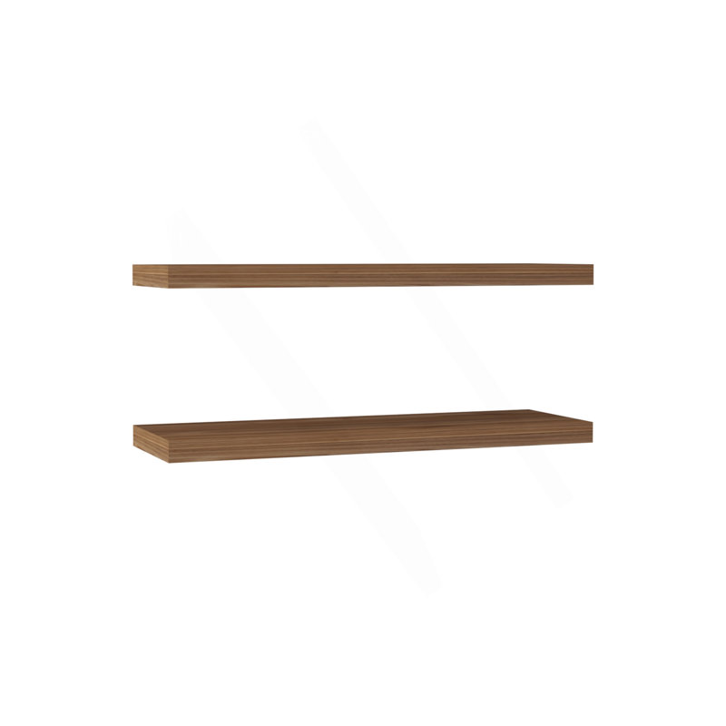 31.5" Wide  Floating Shelves Set Of 2, Shelves For Wall Decor For Bedroom, Bathroom Storage Shelves, Book Shelves For Living Room Mahogany