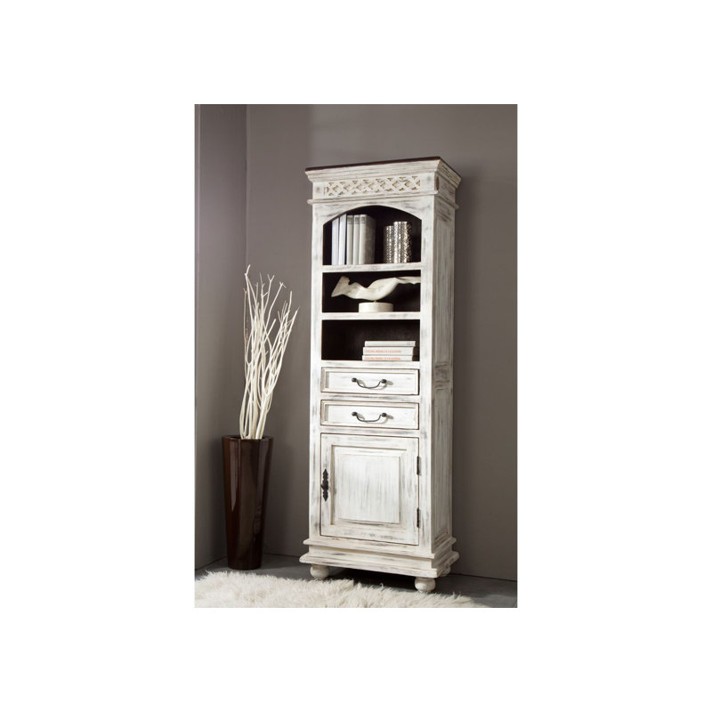 Castle 180cm H x 60cm W Solid Wood Standard Bookcase