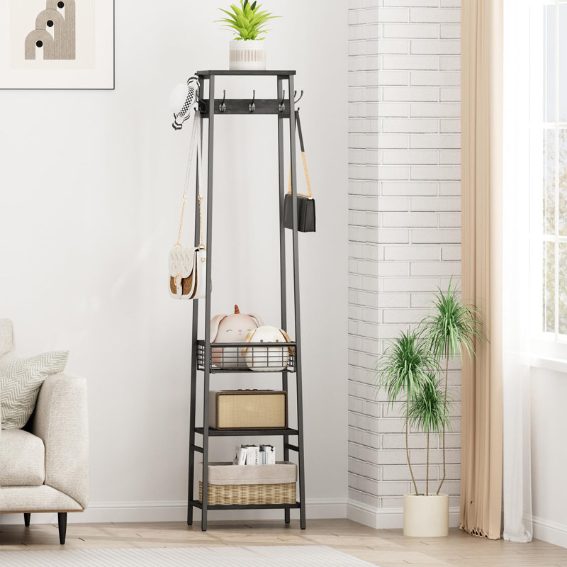 Coat Rack Freestanding, Black