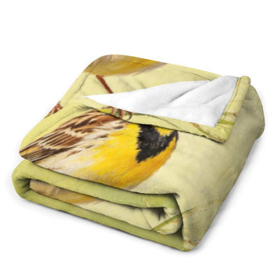 Jeté en flanelle de luxe jaune, couverture douce et douce pour le canapé-lit du salon