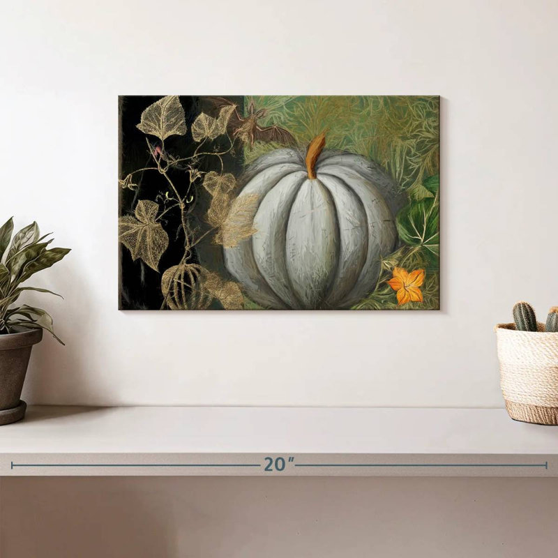 Yarlin Fresh Pumpkin, 8" H x 12" W