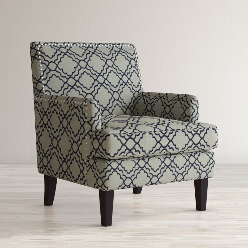 Arvetta Upholstered Armchair, Midnight Polyester Blend