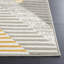 Tapis géométrique beige en polypropylène tissé à la machine Hergen-1599066266
