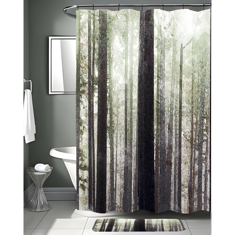 Rideau de douche simple sans motif Rambo, H 93 po x l 70 po