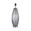 Clytee Living Room Table Lamp with Glass Base, Bedside Buffet Lamp with Velvet Shade