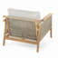Chaises longues Comfort, chaises de patio modernes en corde de bois d'acacia