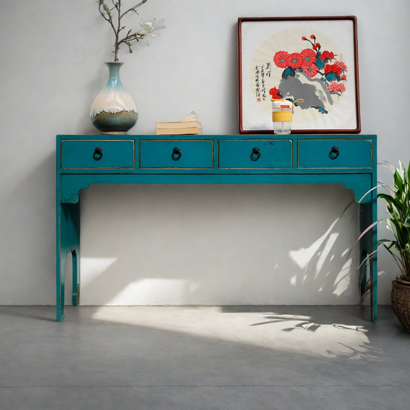 Multi-functional drawer console table
