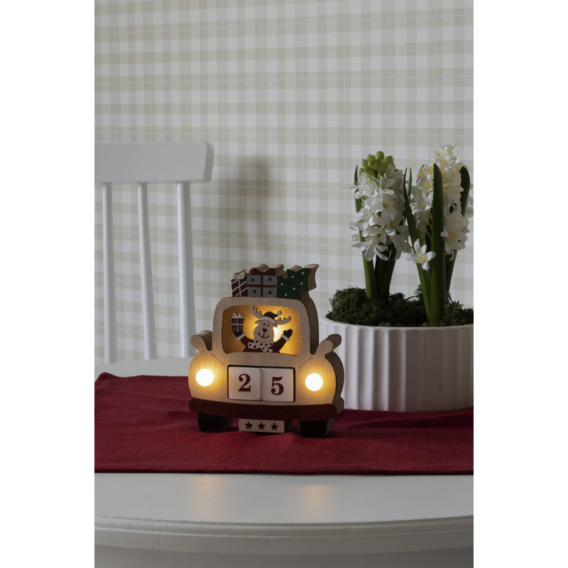 Christmas Transportation Decorative Accent, Natural