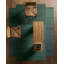 Tapis Cosimo RFL05 tissé à la main, color block vert (122 x 183 cm)-1000782126
