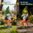 Solar Gnome Violin On Mushroom Stool, Resin Musical Garden Decor Statue Figurine Auto On/off