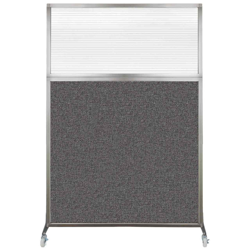 Cloison de bureau Hush, Longueur 48 po, Gris anthracite