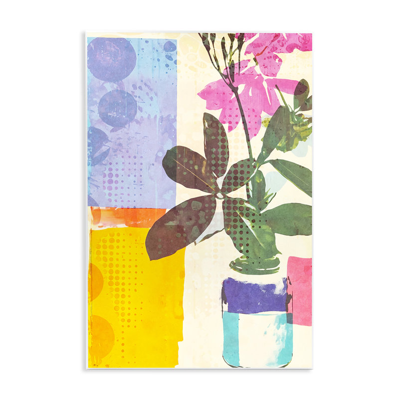Plaque murale abstraite "Botanical Drifts", design par Andrea Haase, H 15 po x l 10 po