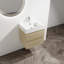 Meuble-lavabo mural 24 po avec lavabo en résine, 2 tiroirs à fermeture en douceur 24 po-674752412