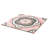 Art Deco 8" x 8" Rose Patterned Porcelain Floor and Wall Tile-87292294
