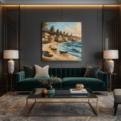 Art mural sur toile, villes, Goa, Inde