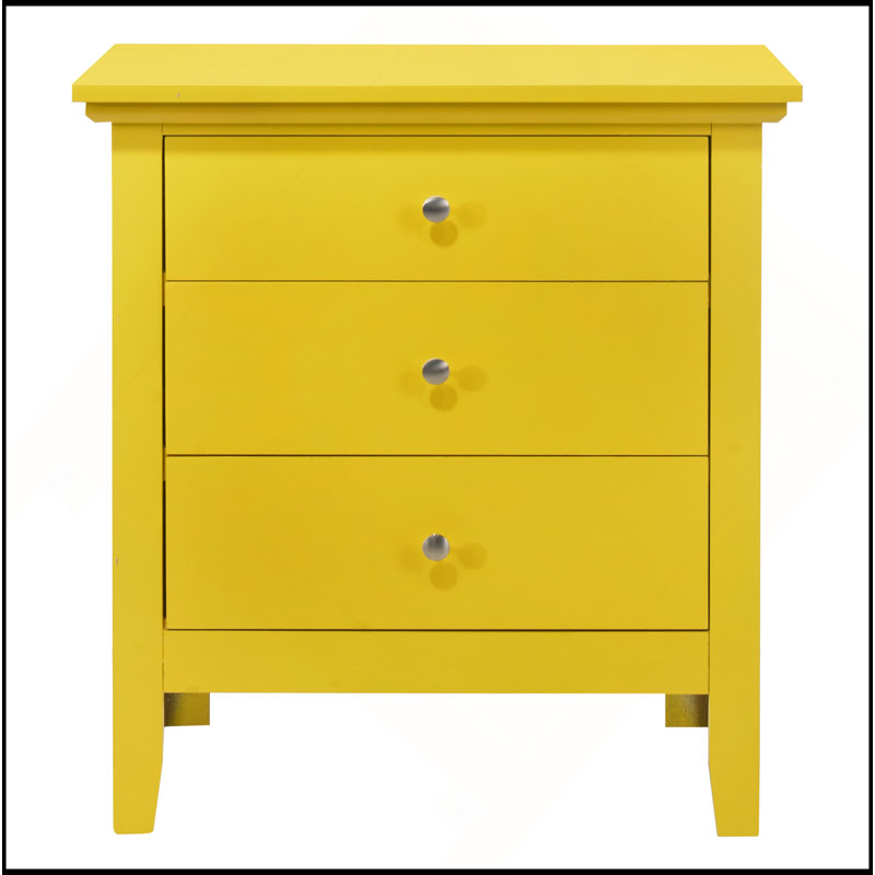 Table de chevet Chic Champagne, Jaune