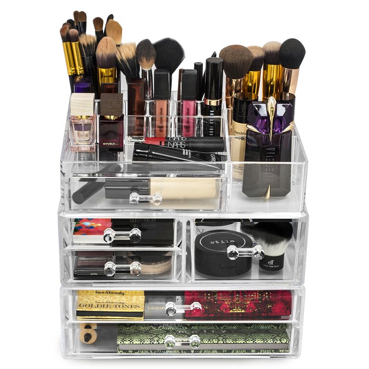 Acrylic 15 Compartment Makeup Organizer