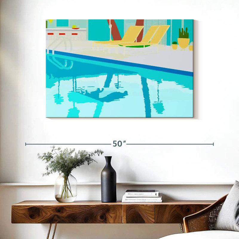Lilie Poolside, 26" H x 39" W