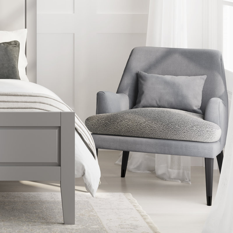 Tockington 73.5cm Wide Tufted Armchair, Grey