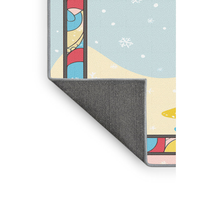 Tapis vacances de Noël The Holiday Aisle®, Rectangulaire 7 pi x 10 pi