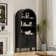 70.47hx30.9w Inch Arched Bookcase Cabinet Set With Adjustable Shelves