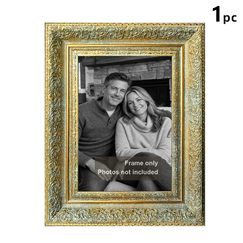 Cadre photo noir traditionnel 5 pièces x 5 po 1PC pour présentation de photos de tous les jours, Black, 1, L 5 po x H 7 po