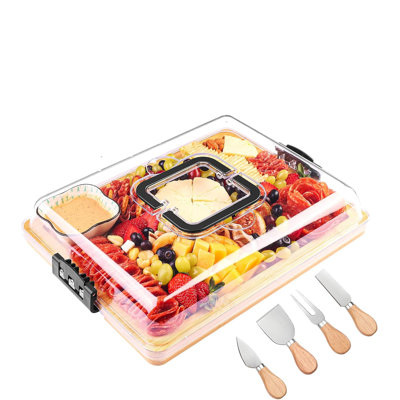 Bamboo Cheese Platter Set