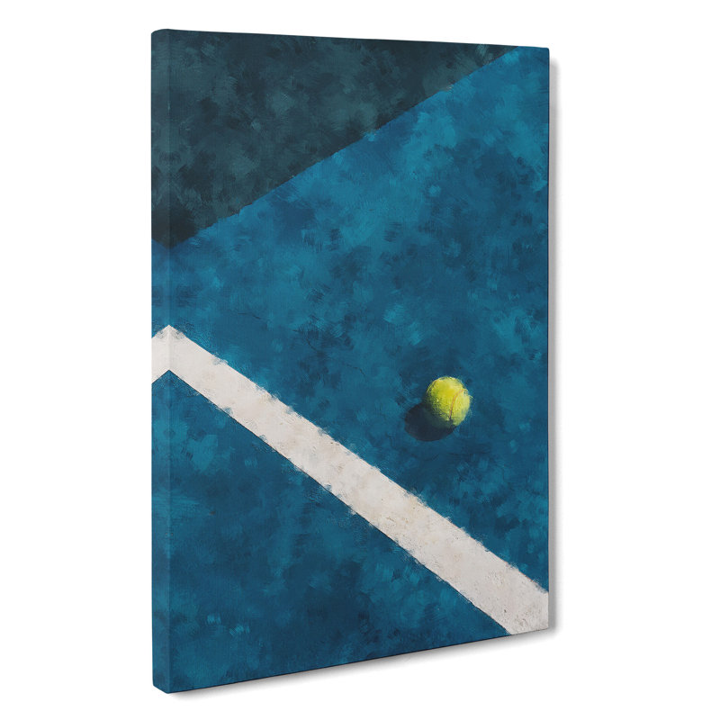 The Tennis Court - Wrapped Canvas Painting, 76cm H x 50cm W x 3cm D