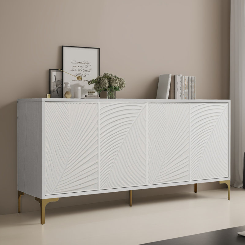 Console 59,86 po, Blanc