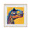 «Vibrant T-Rex Portrait», reproduction encadrée sous verre, conception de Wumples