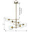 Aaeesha 6-Light Sputnik Chandelier
