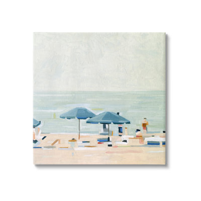 «Au-414», toile «Modern Summer Coast Beach Day On Canvas» par Emma Scarvey, peinture