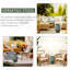 Tabouret de jardin 13 po x 18 po Outsunny