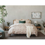 Viola Organic Print Duvet Cover